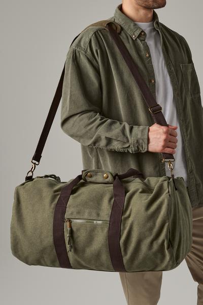 QD613 Vintage Canvas Holdall