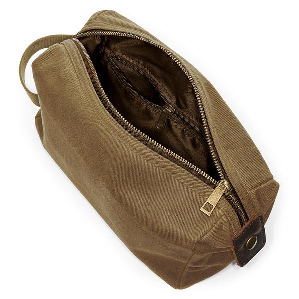 QD651 Heritage Waxed Canvas Wash Bag