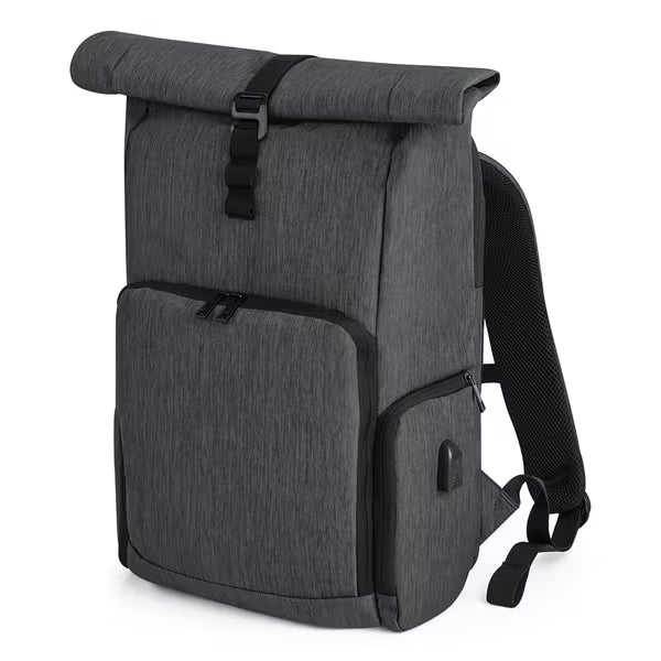 QD995 Q-Tech Charge Roll-Top Backpack