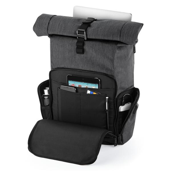 QD995 Q-Tech Charge Roll-Top Backpack