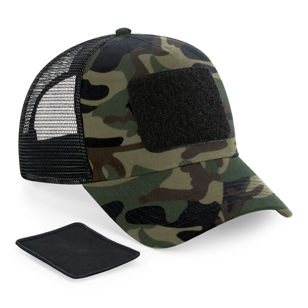 B641 Removable Patch Snapback Trucker