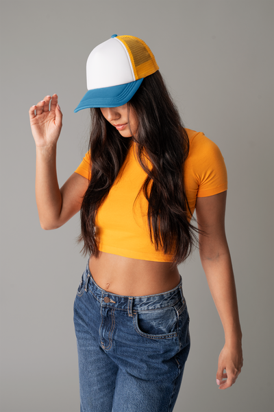 B639 Retro 5 Panel Trucker